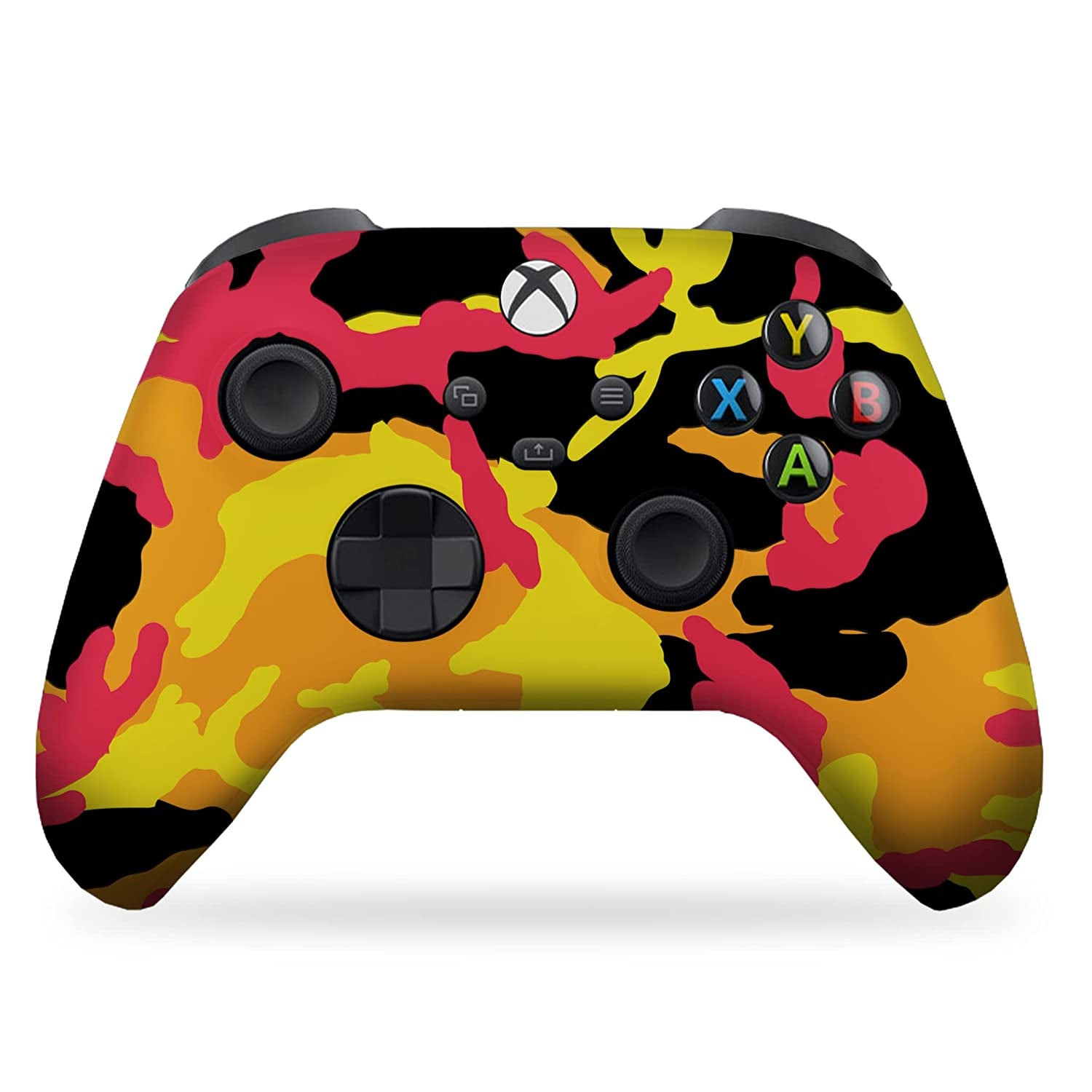 Fall Camo Custom X-Box Controller Wireless Compatible with X-Box One/X-Box Series X/S Proudly Customized in USA with Permanent HYDRO-DIP Printing (NOT JUST a SKIN)