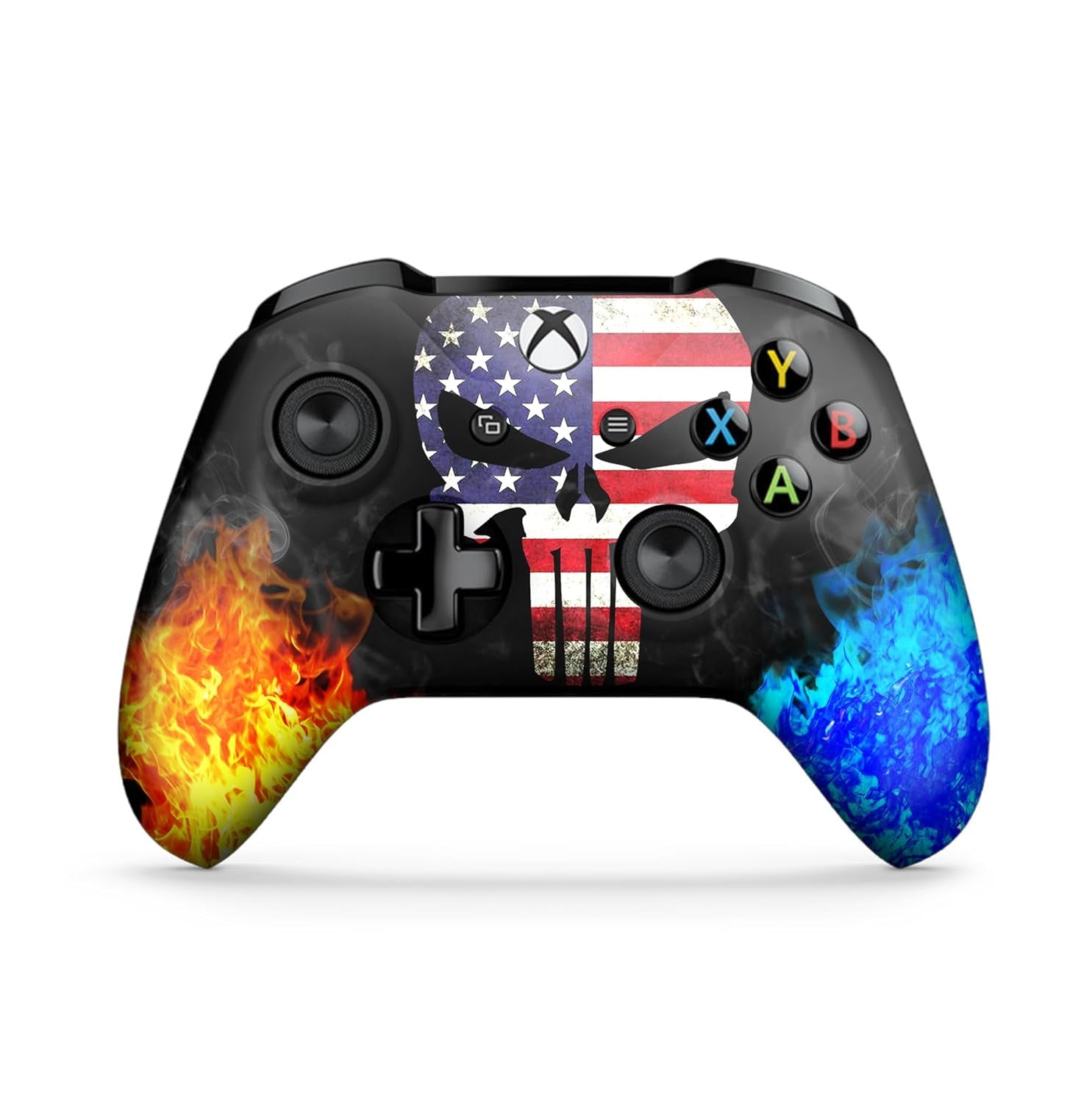 American Warrior Custom X-Box Controller Wireless Compatible with X-Box One/X-Box S Proudly Customized in Usa with Permanent Hydro-Dip Printing (Not Just a Skin)