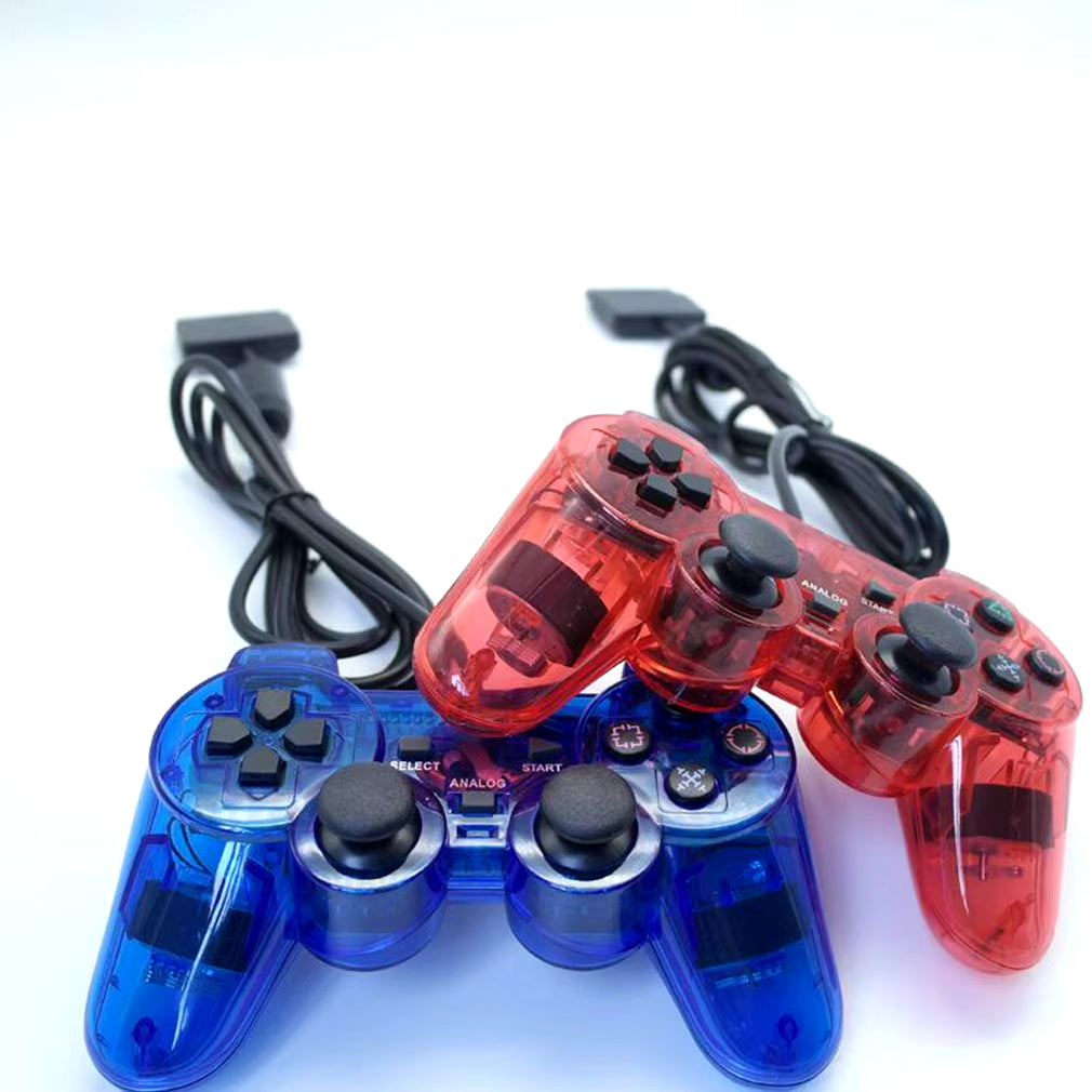 Wired Controller Gamepads for Sony PS2 Playstation2 Dual Shock Console Video Game Joystick Gamepads Long Cable Joypad Dropship