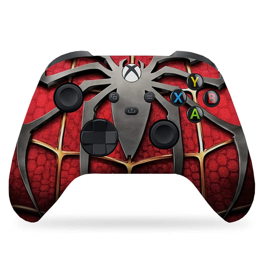 Spider-Man Red Custom X-Box Controller Wireless Compatible with X-Box One/X-Box Series X/S by  | Proudly Customized in USA with Permanent Hydro-Dip Printing (NOT JUST a Skin)