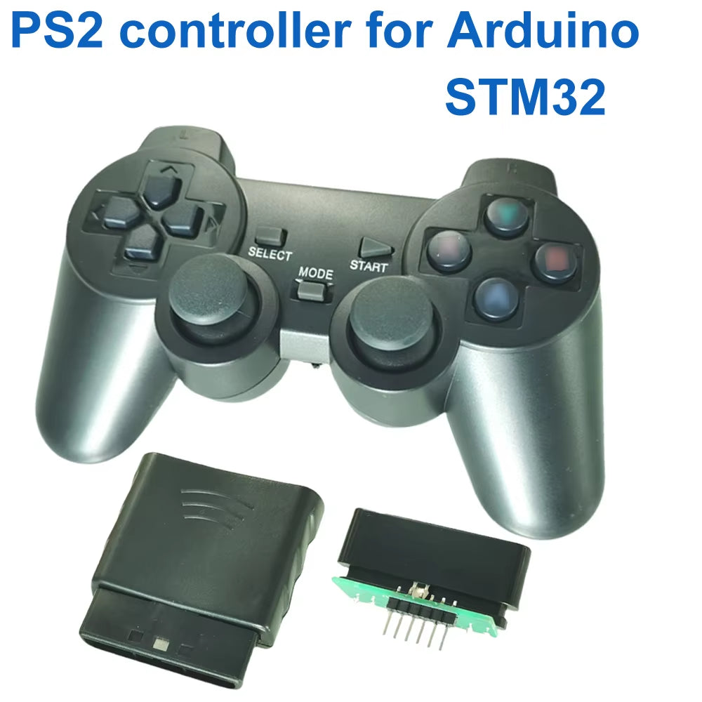 Arduino 2.4G Wireless PS2 Controller Gamepad Joystick with Receiver Dual Shock Motor STM32 Robot Arm Mecanum Wheel Robot Car Kit