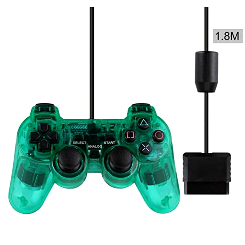 Wired Controller Gamepads for Sony PS2 Playstation2 Dual Shock Console Video Game Joystick Gamepads Long Cable Joypad Dropship