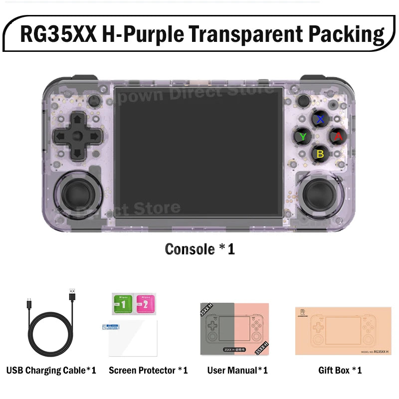 AMPOWN  RG35XXH Handheld Game Players 3.5''IPS Linux Portable Video Retro Game Console Gaming Console Spelcomputer Met