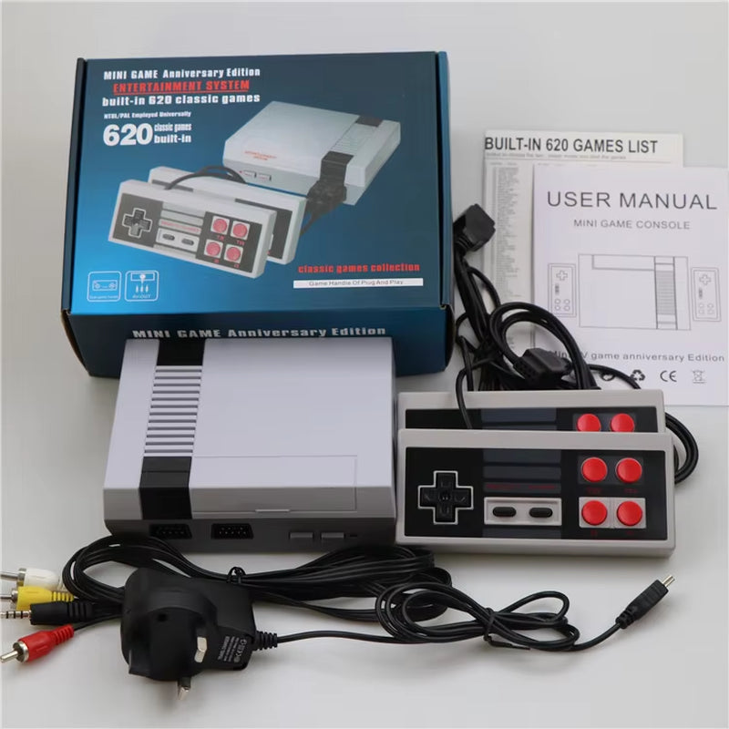 620 Retro Nes Mini Home Use Game Console Red White Machine 4 Buttons Us Eu Uk Regulation Usb Pc Connection