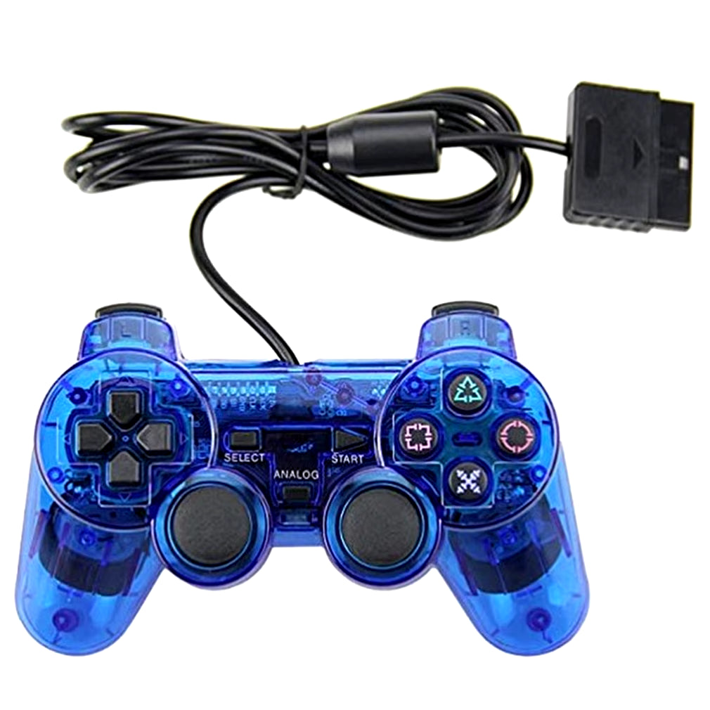 Wired Controller Gamepads for Sony PS2 Playstation2 Dual Shock Console Video Game Joystick Gamepads Long Cable Joypad Dropship