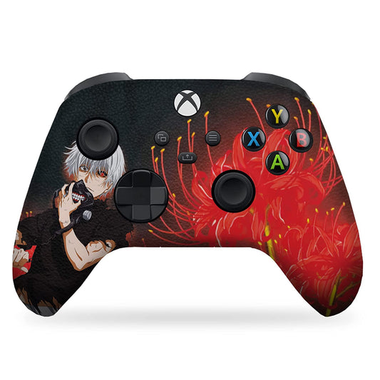 Tokyo Ghoul Custom X-Box Controller Wireless Compatible with X-Box One/X-Box Series X/S Proudly Customized in USA with Permanent HYDRO-DIP Printing (NOT JUST a SKIN)