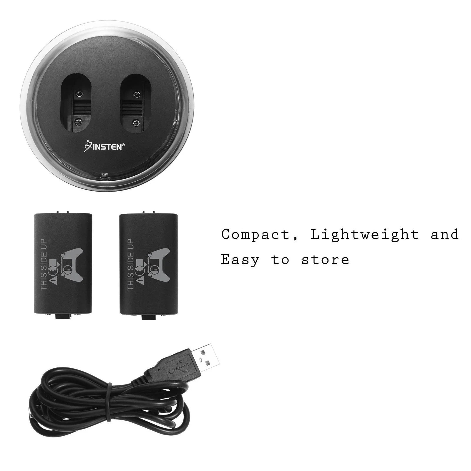 Rechargeable Battery Packs for Xbox Series X, Series S, Xbox One Wireless Controller, 2 Pack 2800Mah Batteries with Dual Charging Station with LED Indicator and Cable for Xbox One S/ One X/ Elite