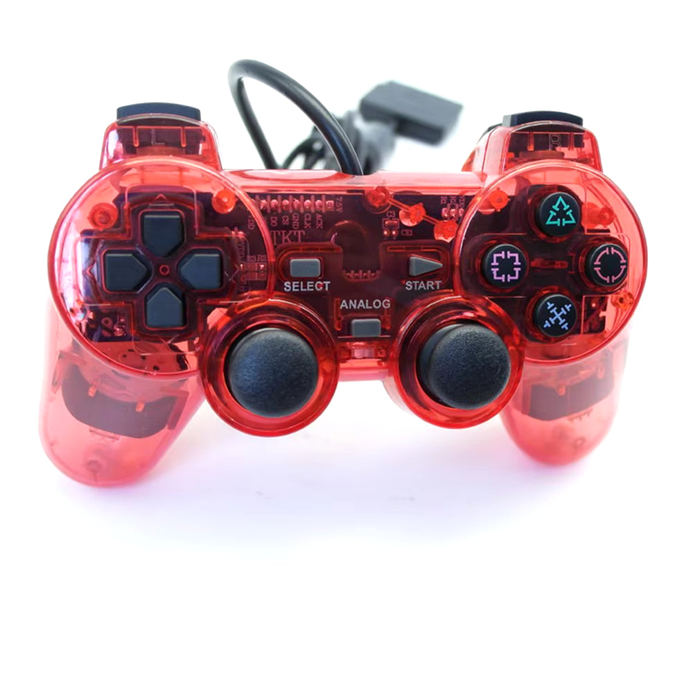 Wired Controller Gamepads for Sony PS2 Playstation2 Dual Shock Console Video Game Joystick Gamepads Long Cable Joypad Dropship