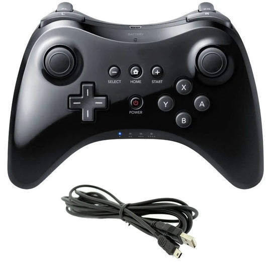 Wireless Classic Pro Controller Joystick Gamepad for Nintend Wii U Pro with USB Cable Wireless Controller