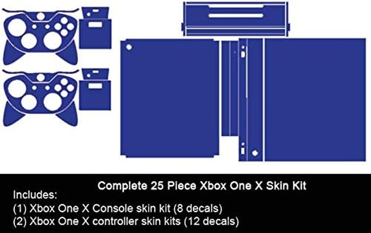 Sky Chrome Mirror - Vinyl Decal Mod Skin Kit by  - Compatible with Microsoft Xbox One X (XB1X)