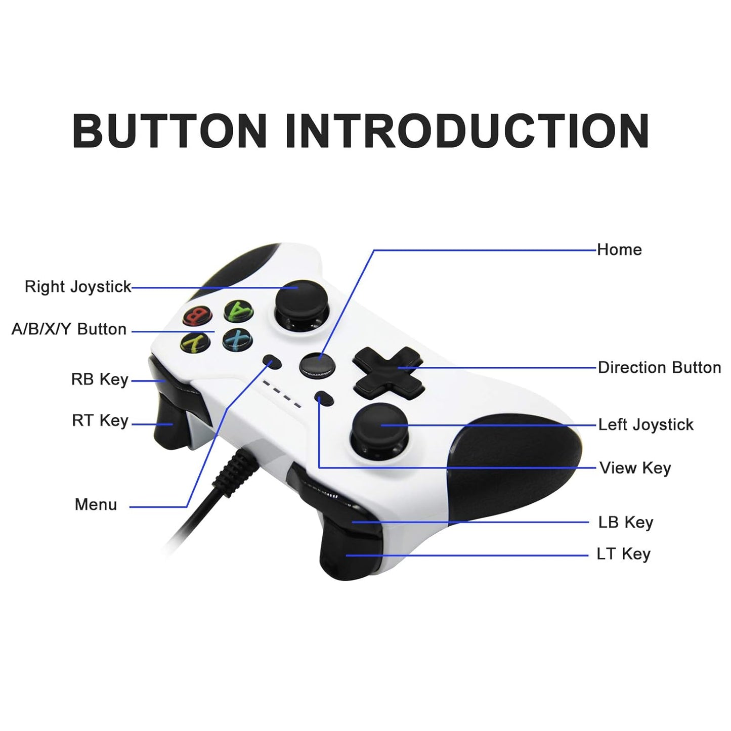 Wired Controller for Xbox One, Wired Xbox One Game Controller USB Gamepad for Xbox One PC Windows 7/8/10 with 3.5Mm Headset Audio Jack