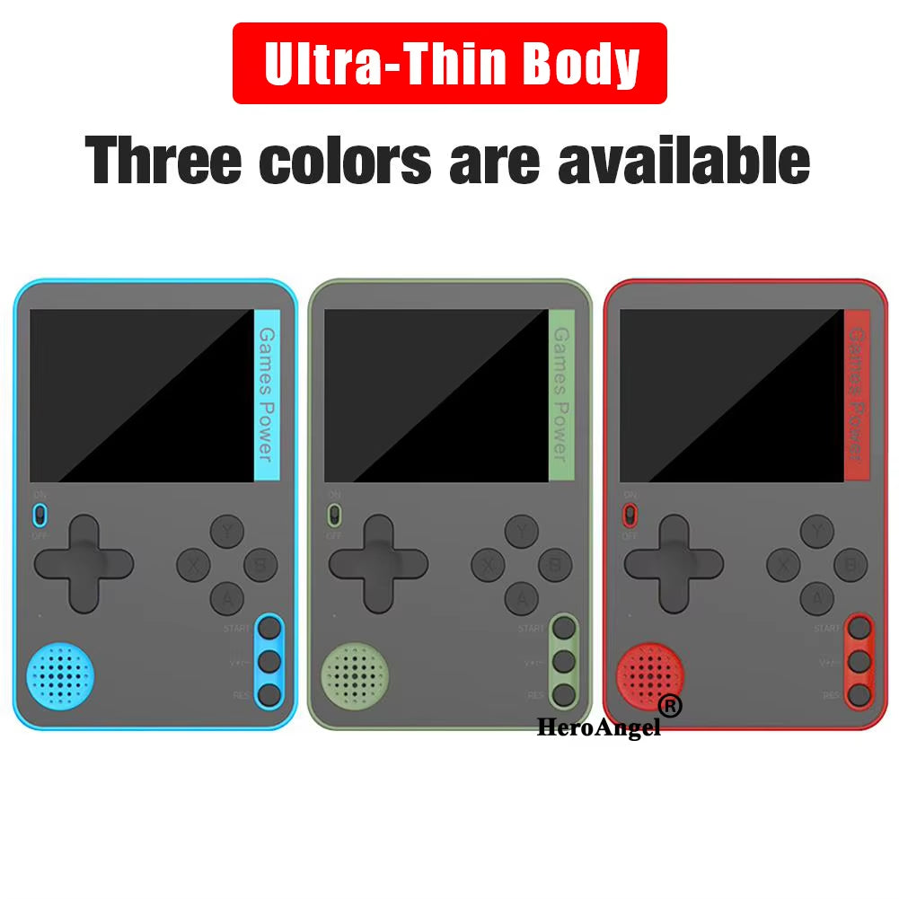 New Ultra Thin Handheld Video Game Console Portable Game Player Built-In 500 Classic Games for Kids Adults Retro Gaming Console