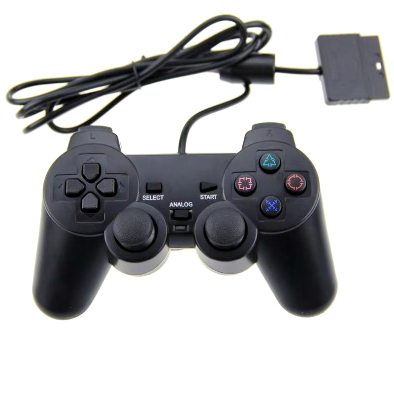 Wired Controller Gamepads for Sony PS2 Playstation2 Dual Shock Console Video Game Joystick Gamepads Long Cable Joypad Dropship