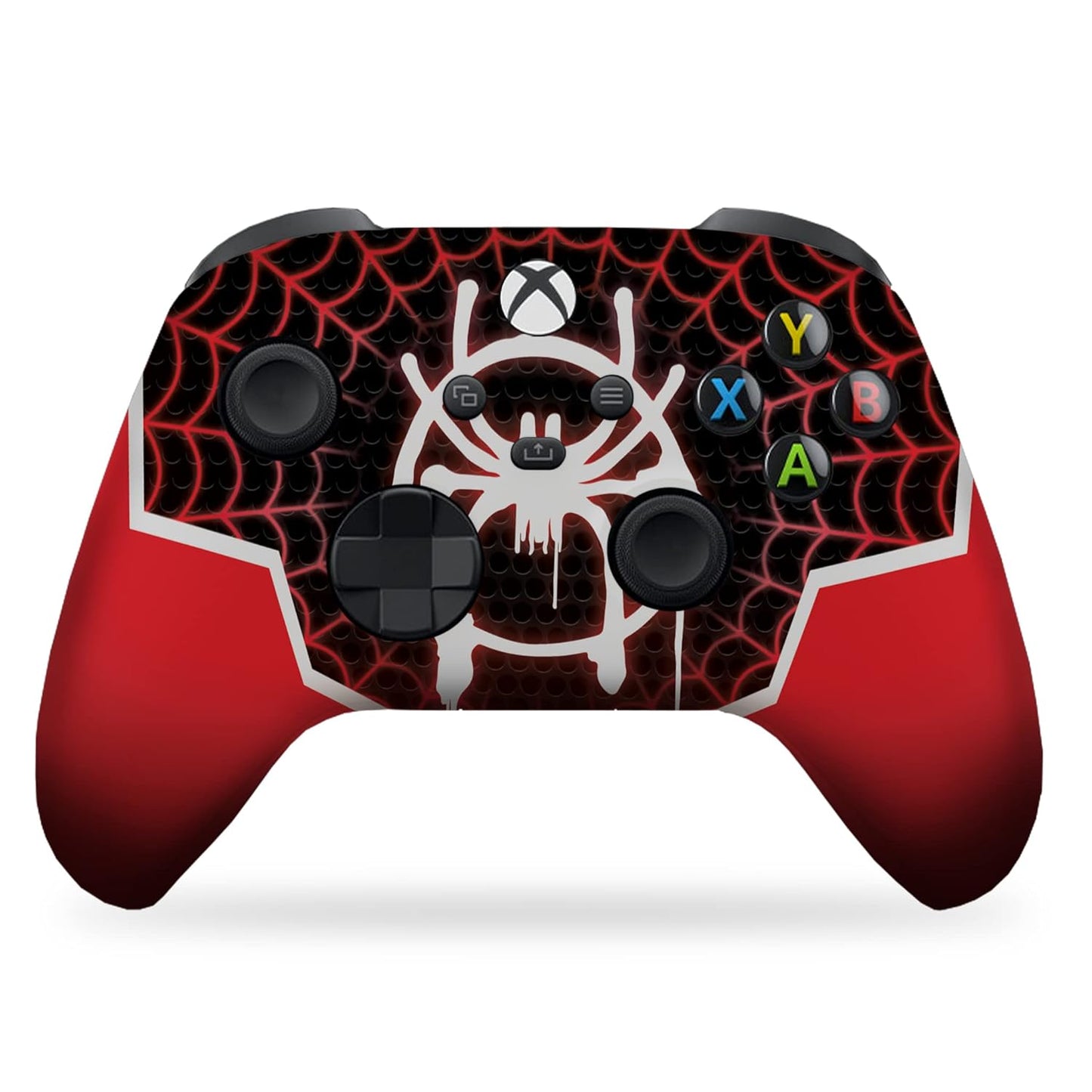 Spideyy Morales Custom X-Box Controller Wireless Compatible with X-Box One/X-Box Series X/S Proudly Customized in USA with Permanent HYDRO-DIP Printing (NOT JUST a SKIN)