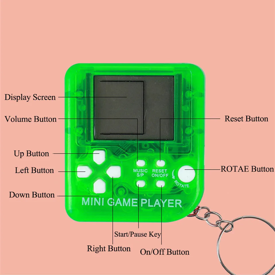 Retro Mini Handheld Game Players Classic Electronic Games Hand Held Console Game Child Puzzle Gaming Console Toys Gift