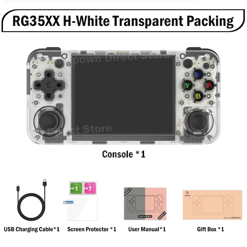 AMPOWN  RG35XXH Handheld Game Players 3.5''IPS Linux Portable Video Retro Game Console Gaming Console Spelcomputer Met