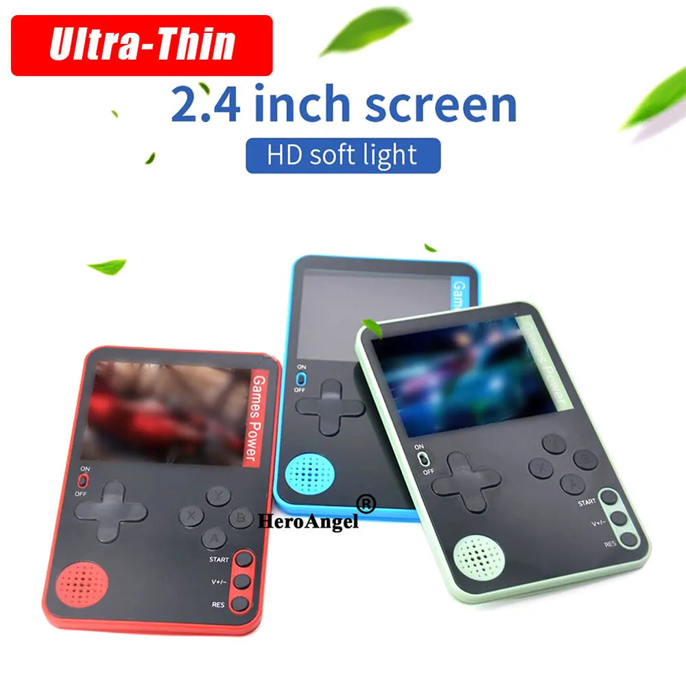 New Ultra Thin Handheld Video Game Console Portable Game Player Built-In 500 Classic Games for Kids Adults Retro Gaming Console