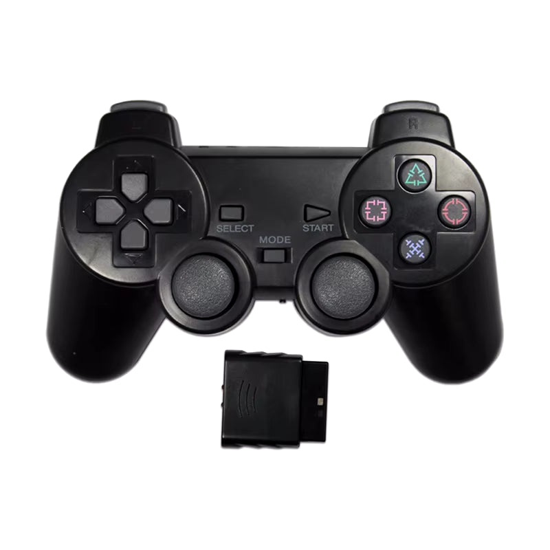 Transparent Color Bluetooth Wireless Gamepad Controller for Sony PS2 2.4G Vibration Controle for Plastation 2 Joystick