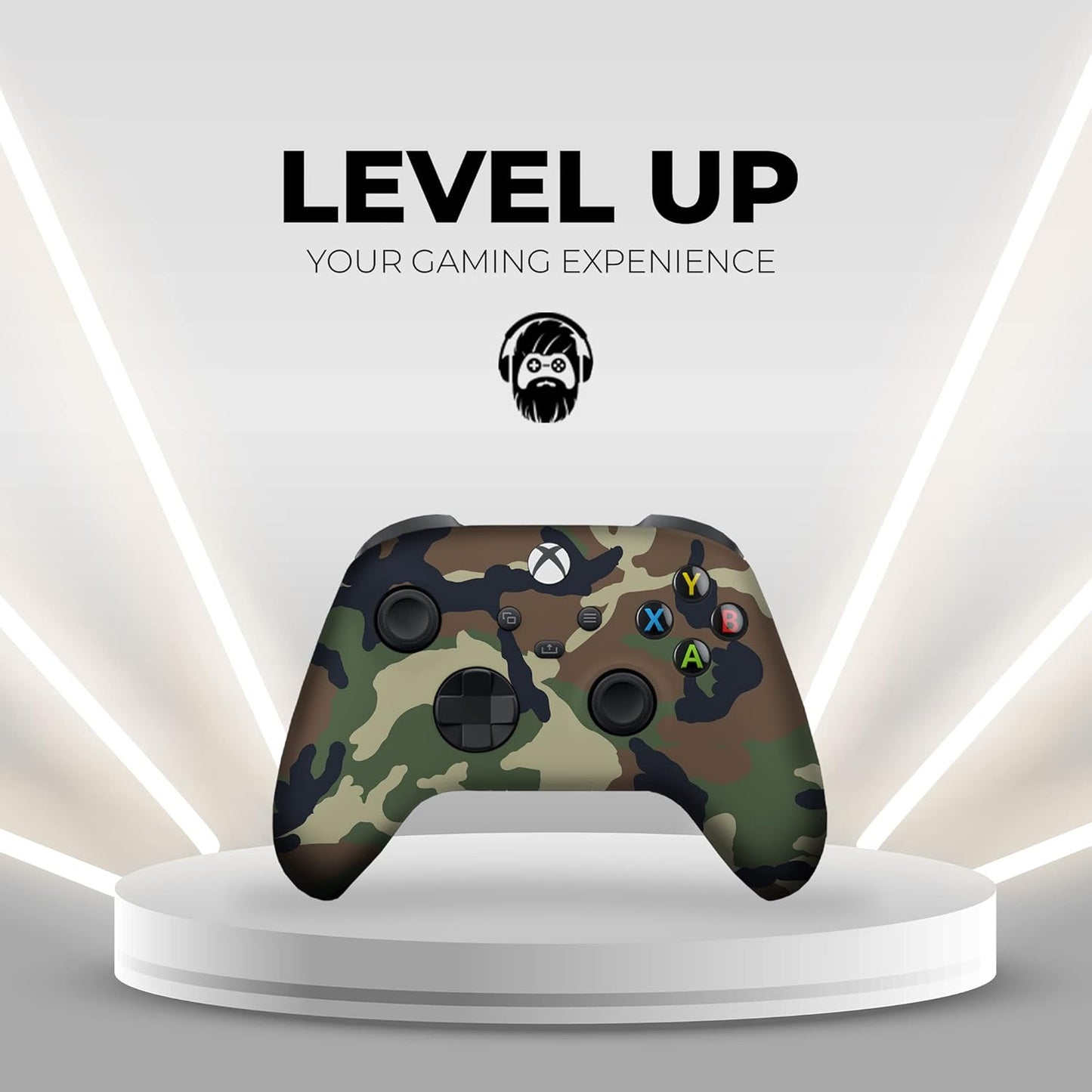 Armmy Camo Custom X-Box Controller Wireless Compatible with X-Box One/X-Box Series X/S Proudly Customized in USA with Permanent HYDRO-DIP Printing (NOT JUST a SKIN)