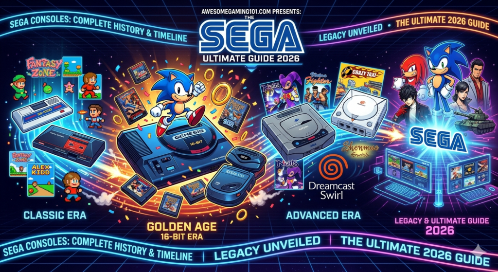 Sega Consoles Complete History, Timeline & Legacy (Ultimate 2026 Guide)